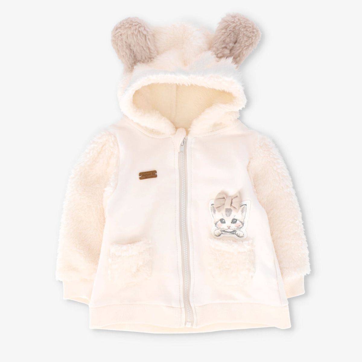LIMONADA - Buzo recién nacida con gatito beige Limonada