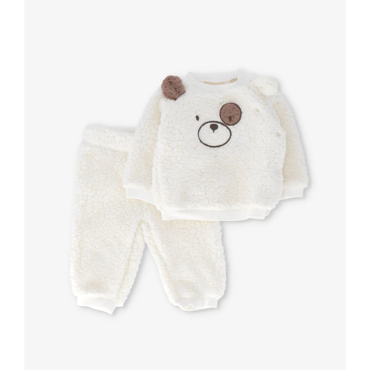 4KIDS - Conjunto recién nacido sherpa crudo 4 Kids