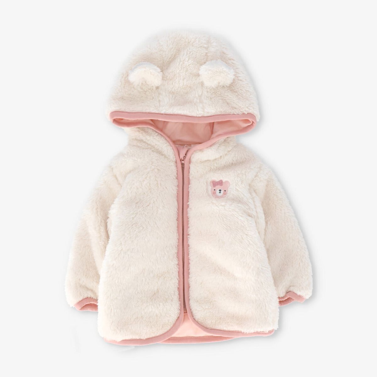 4KIDS - Conjunto recién nacida sherpa beige 4 Kids