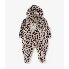 LIMONADA - Saquito recién nacida animal print beige