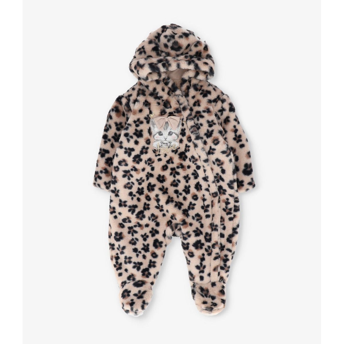 LIMONADA - Saquito recién nacida animal print beige Limonada