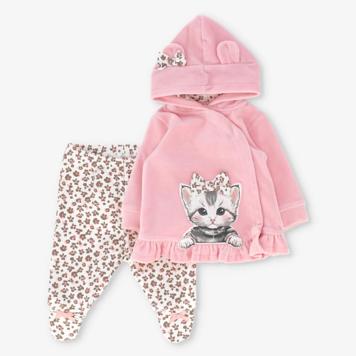 LIMONADA - Conjunto recién nacida animal print rosado Limonada