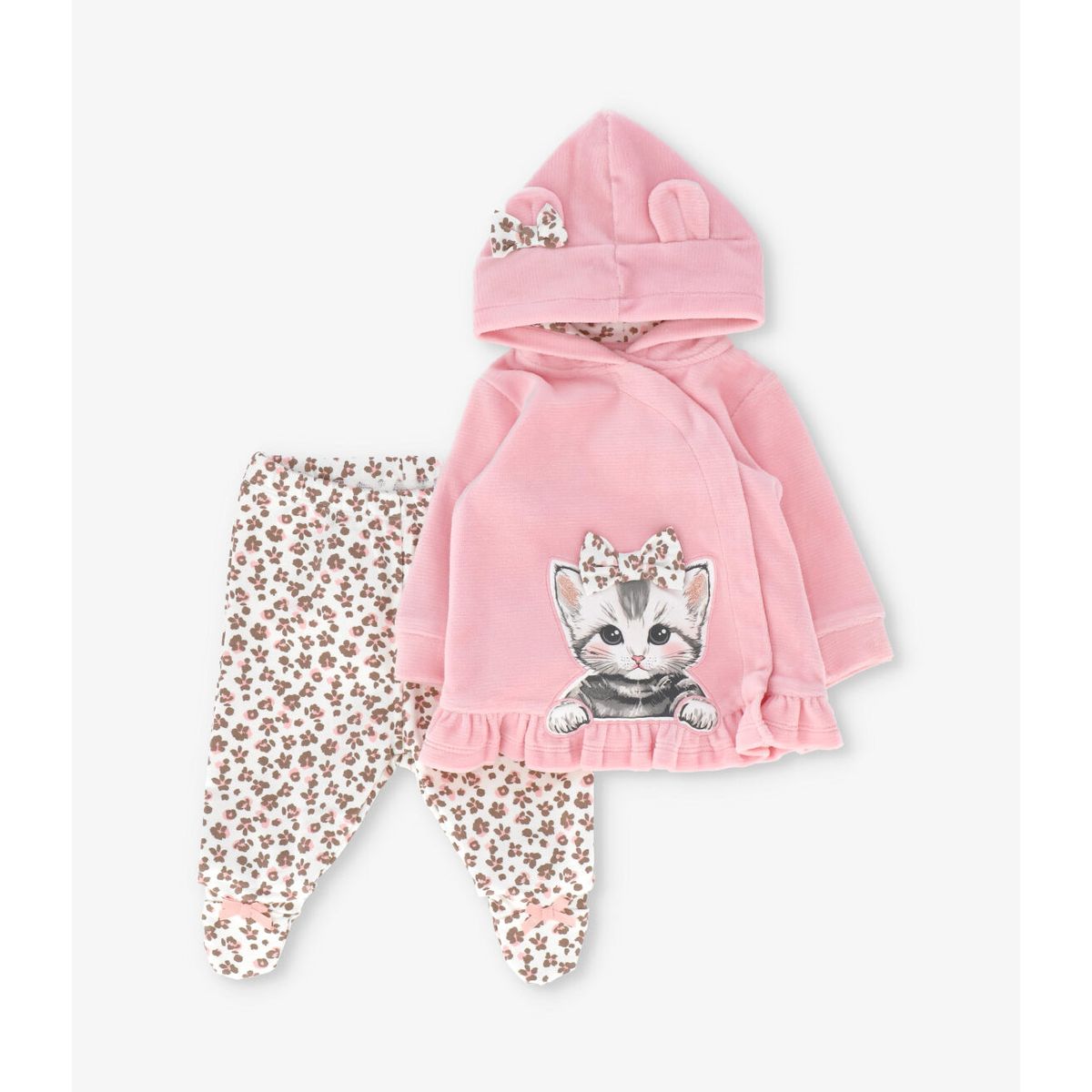 LIMONADA - Conjunto recién nacida animal print rosado Limonada