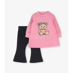 4KIDS - Conjunto bebé oversize rosado 4 Kids