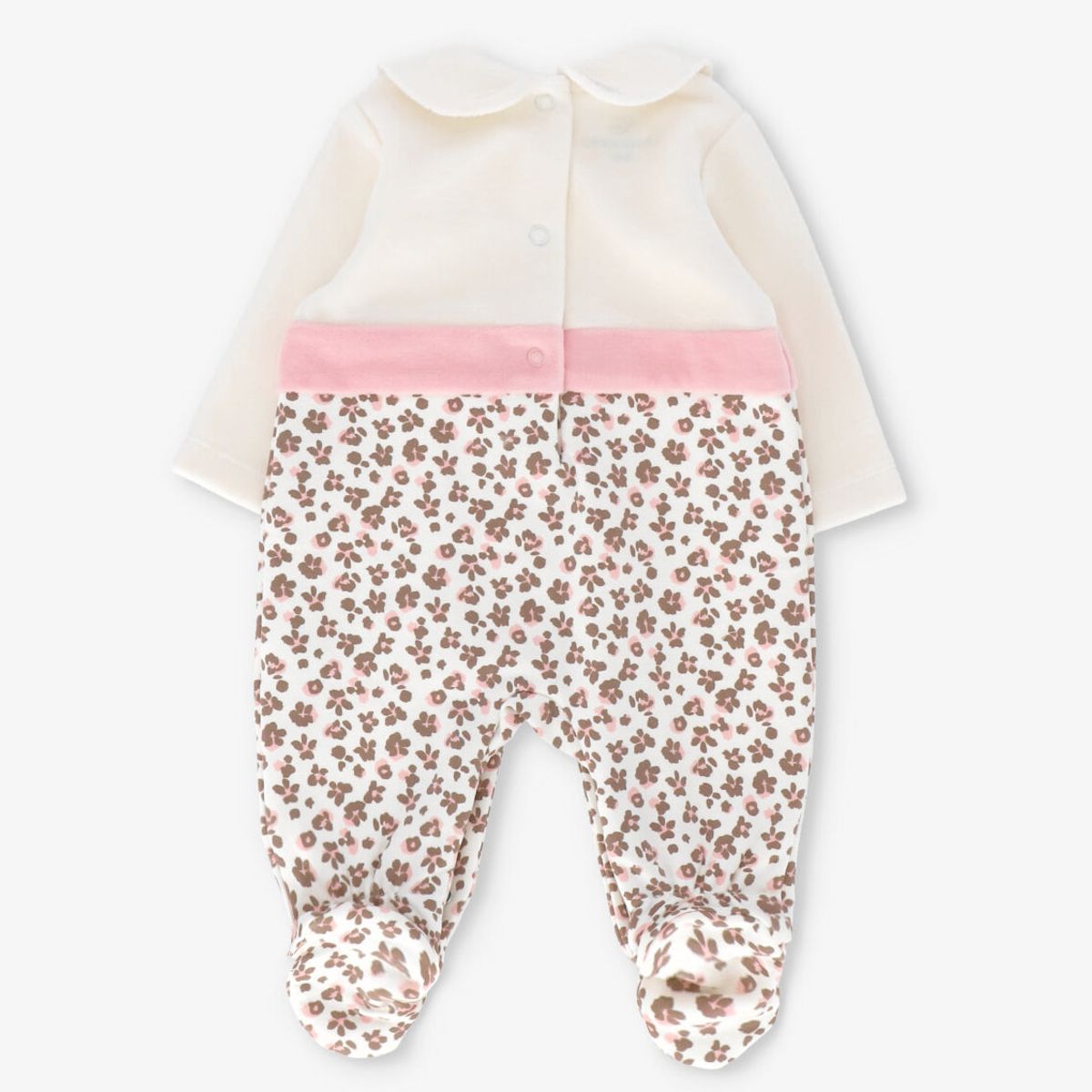 LIMONADA - Enterito recién nacida animal print rosado Limonada
