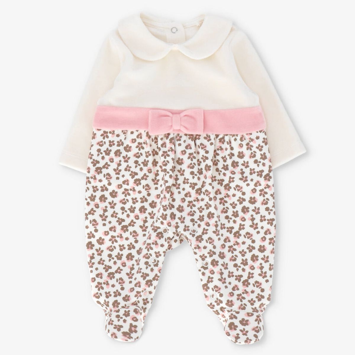 LIMONADA - Enterito recién nacida animal print rosado Limonada