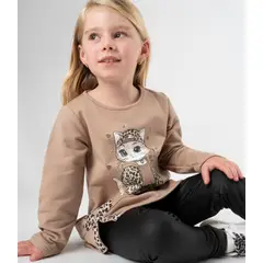 LIMONADA - Conjunto niña con gato chocolate
