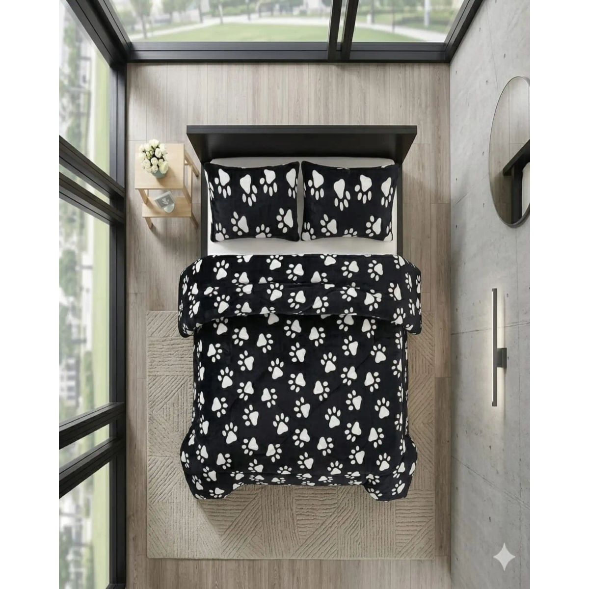 GENERICO - Cubrecama Plush con Chiporro Ultra Suave y Térmico Invierno 2plZ03