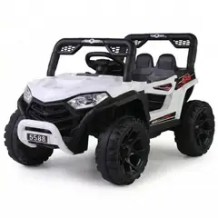 GENERICO - Auto Eléctrico Infantil 4x4 Blanco Tipo Jeep con Control