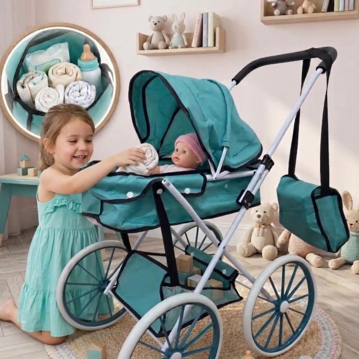 GENERICO - Coche de Muñecas infantil bolso de regalo Estilo Clásico05