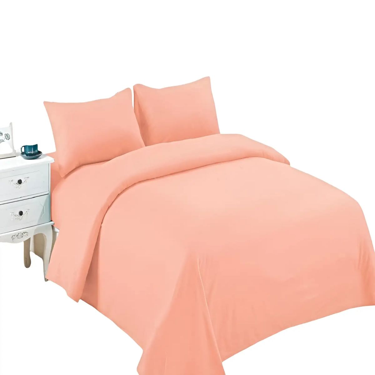 GENERICO - KIT DE SABANAS POLAR SUPER KING CORAL