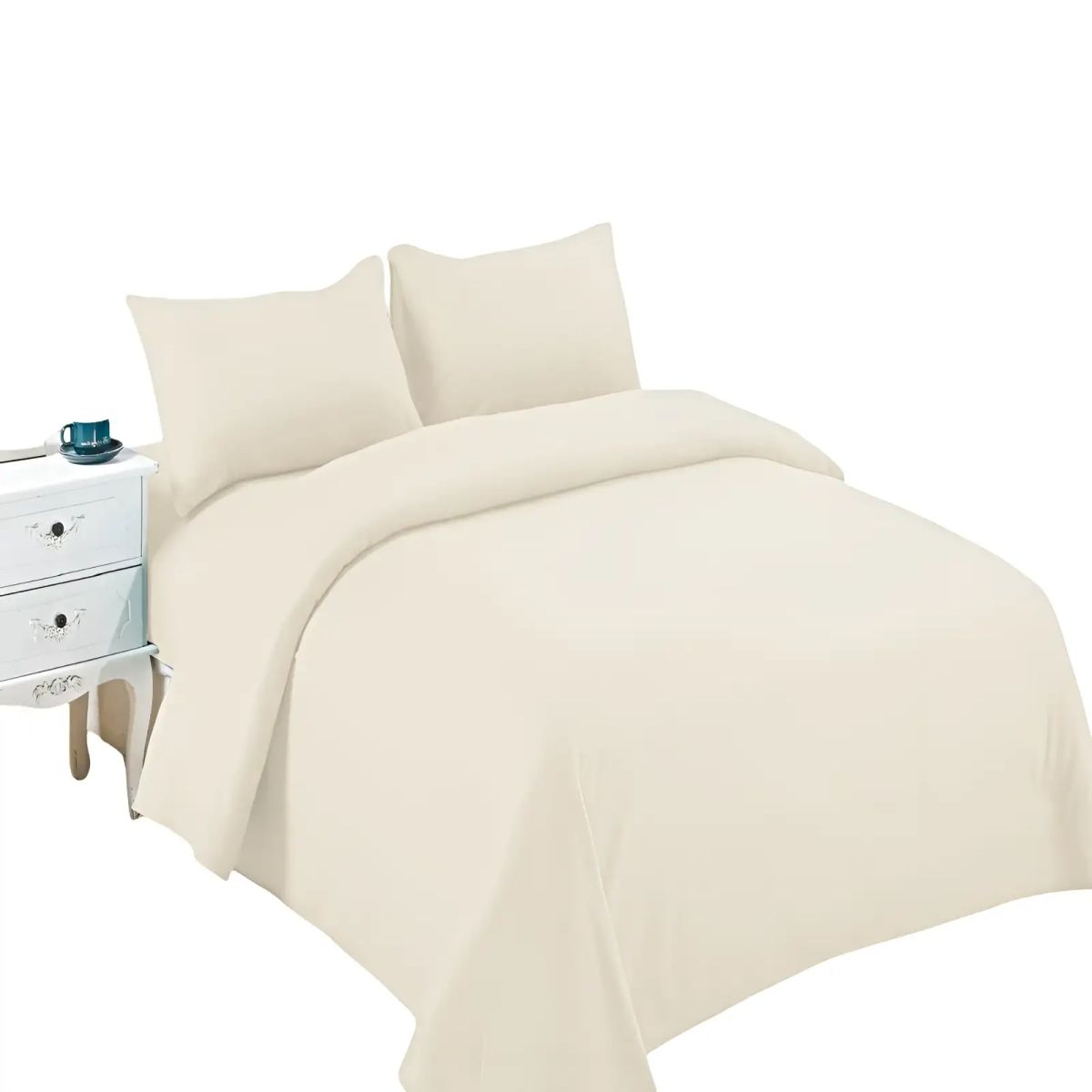 GENERICO - KIT DE SABANAS POLAR SUPER KING BEIGE