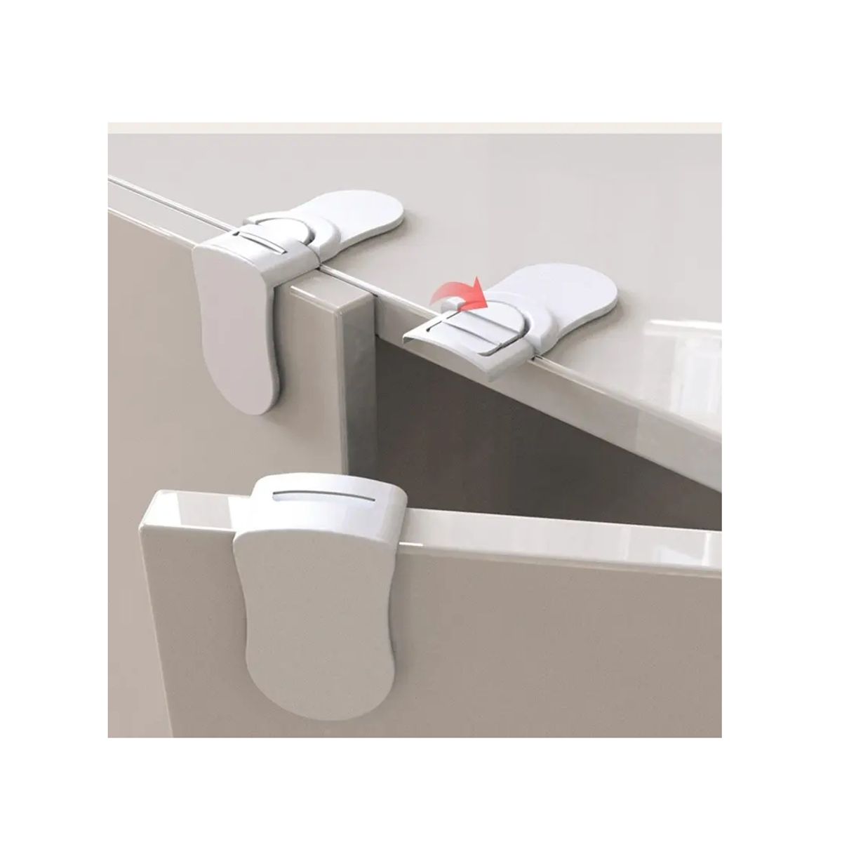 GENERICO - Pack 5 Seguros Multiuso Niños Puertas Cajones Muebles