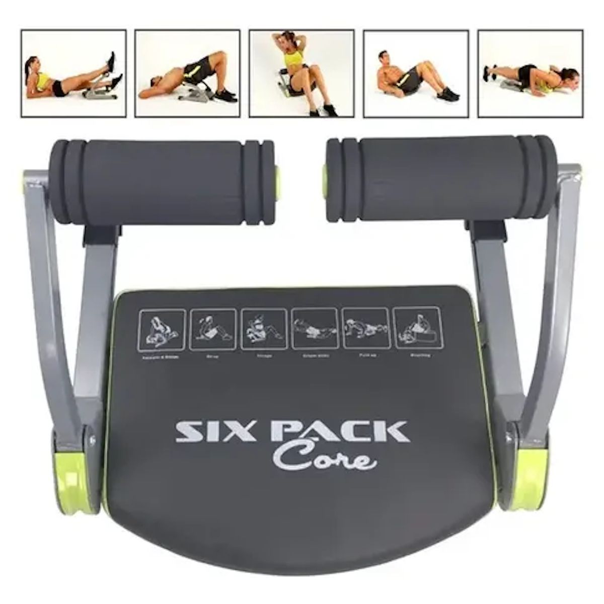 GENERICO - Máquina Ejercicios Multiuso Six Pack Care 6 En 1 Plegable