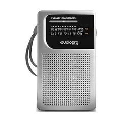 AUDIOPRO - Radio De Bolsillo Portatil AM FM Gris AP02079