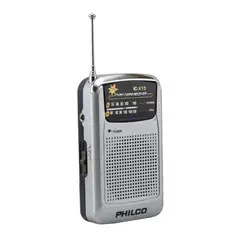 PHILCO - Radio De Bolsillo Retro AM FM Gris IC-X15