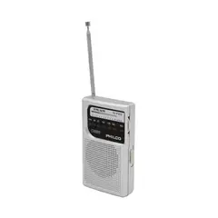 PHILCO - Radio De Bolsillo Retro AM FM Gris ICF-20