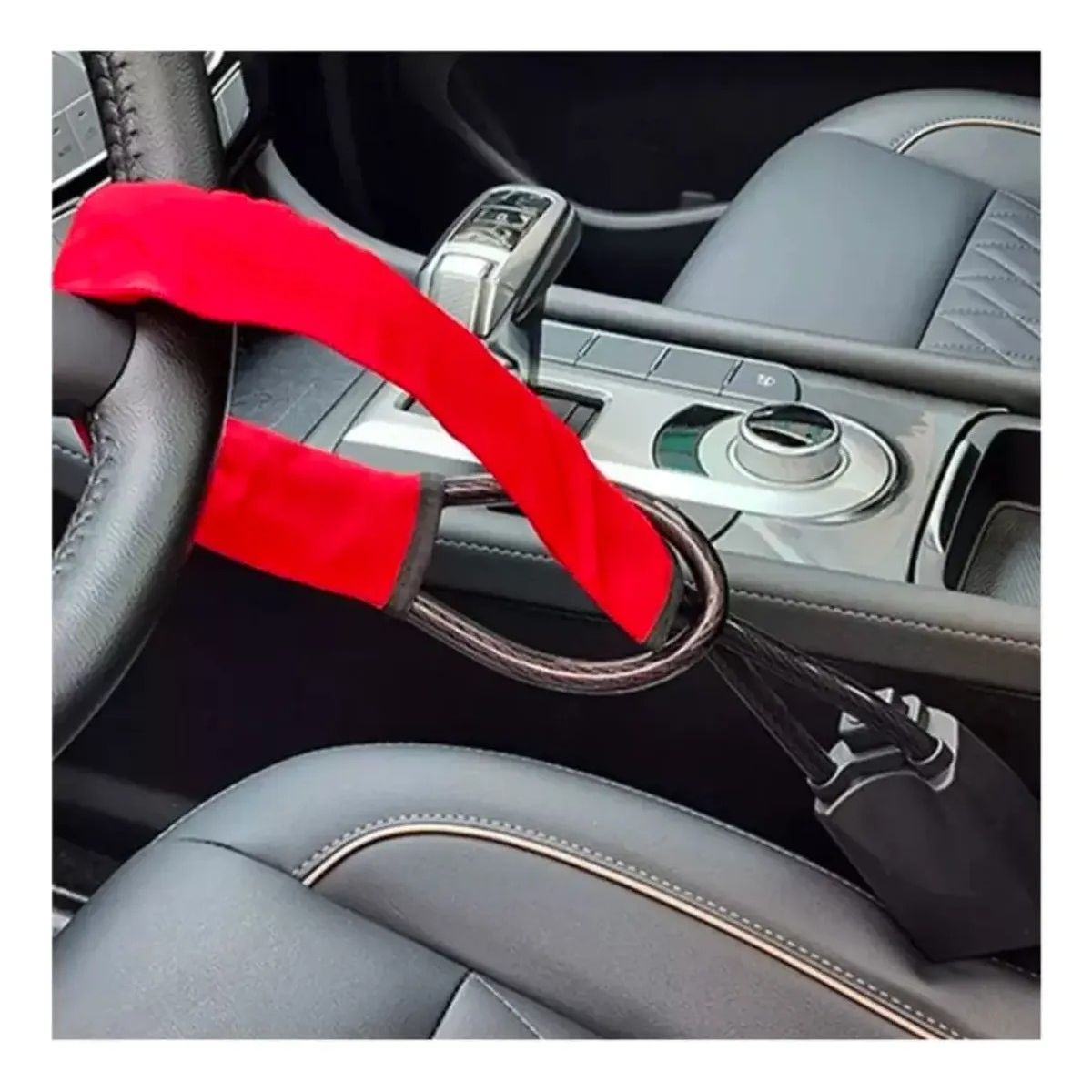 MOVI - Traba Antirrobo para Volante con Anclaje al Cinturón de Seguridad  Máxima Protección para tu Vehículo