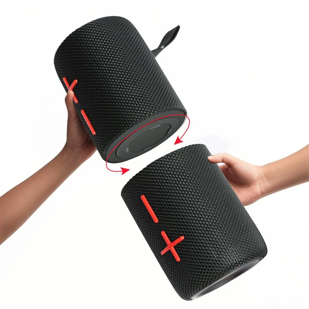 GENERICO - Parlante Portátil Bluetooth Grande Potente Luces RGB Estéreo 2 EN 1 Plus