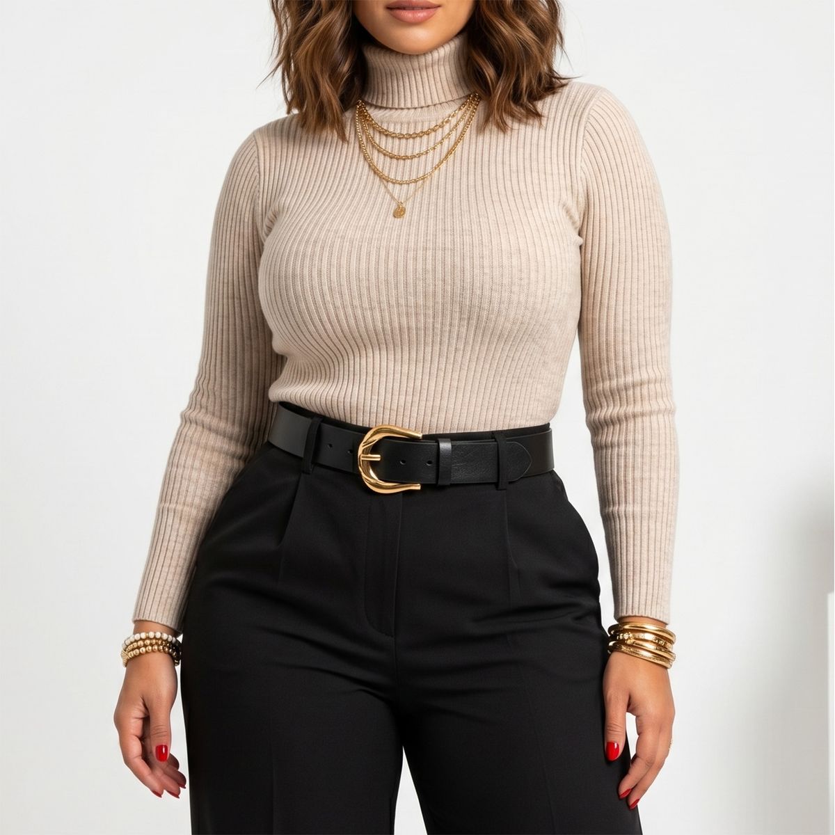 HIPSY SWIMWEAR - sweater Beatle básico mujer Spandex colores