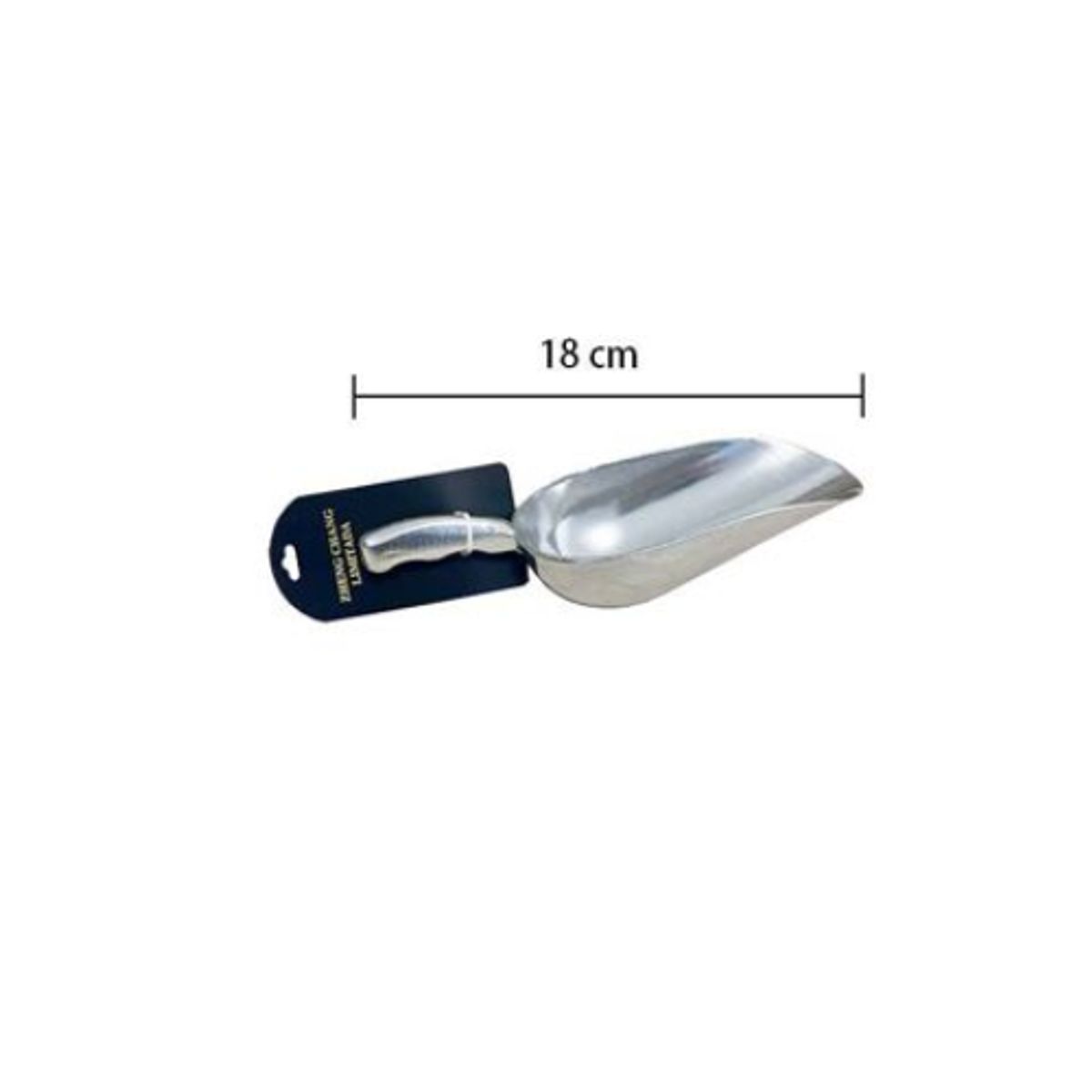 GENERICO - Poruña Metálica 18cm Plateado 12 Unid