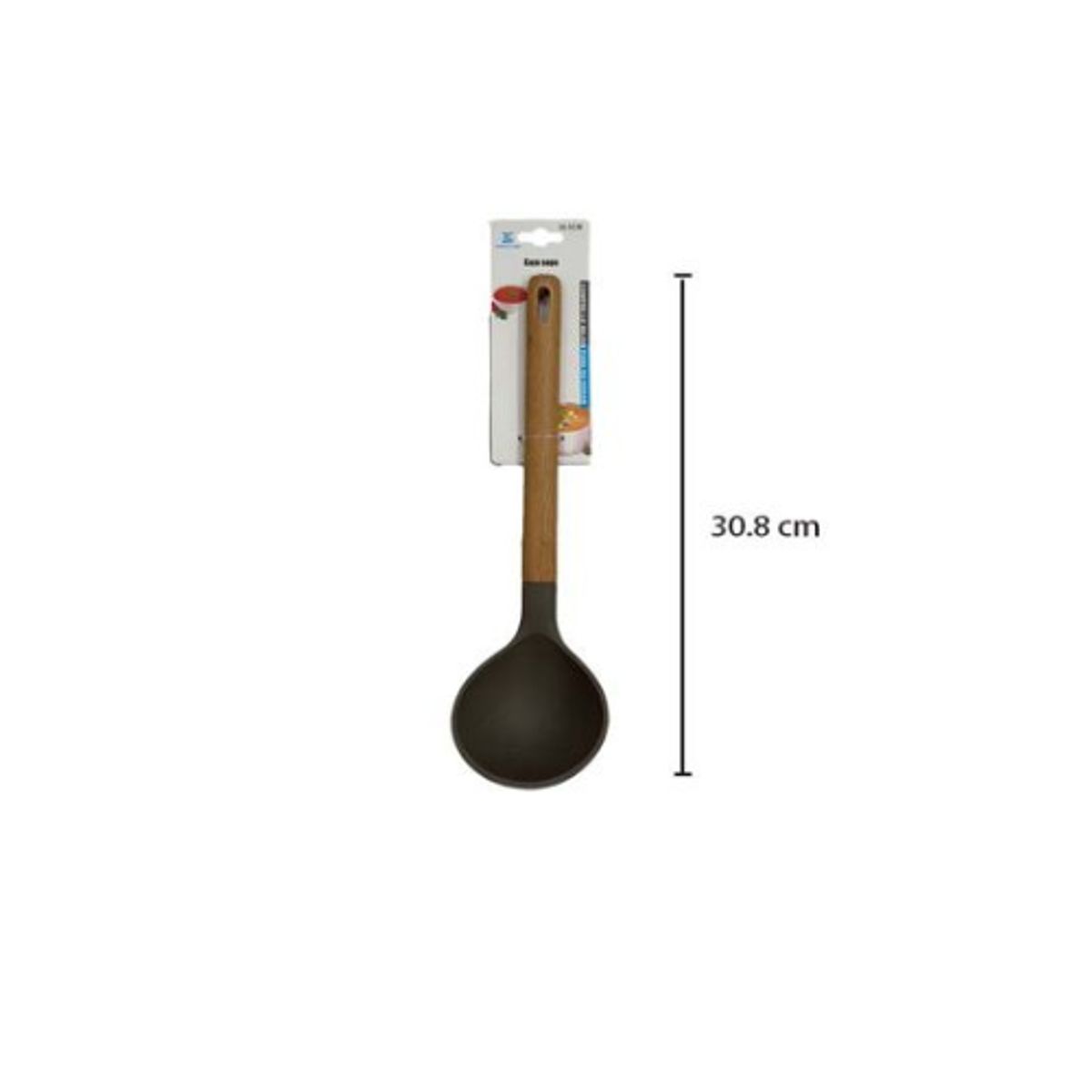 GENERICO - Cazo Gris Con Efecto Madera 30 cm 12 Unid