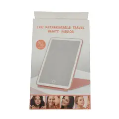 GENERICO - Espejo De Maquilla Plegable Y Portátil Luz Led Tres Colores