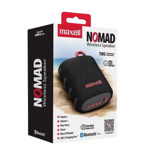 Parlante Bluetooth Portatil Modelo BT-NOMAD Negro