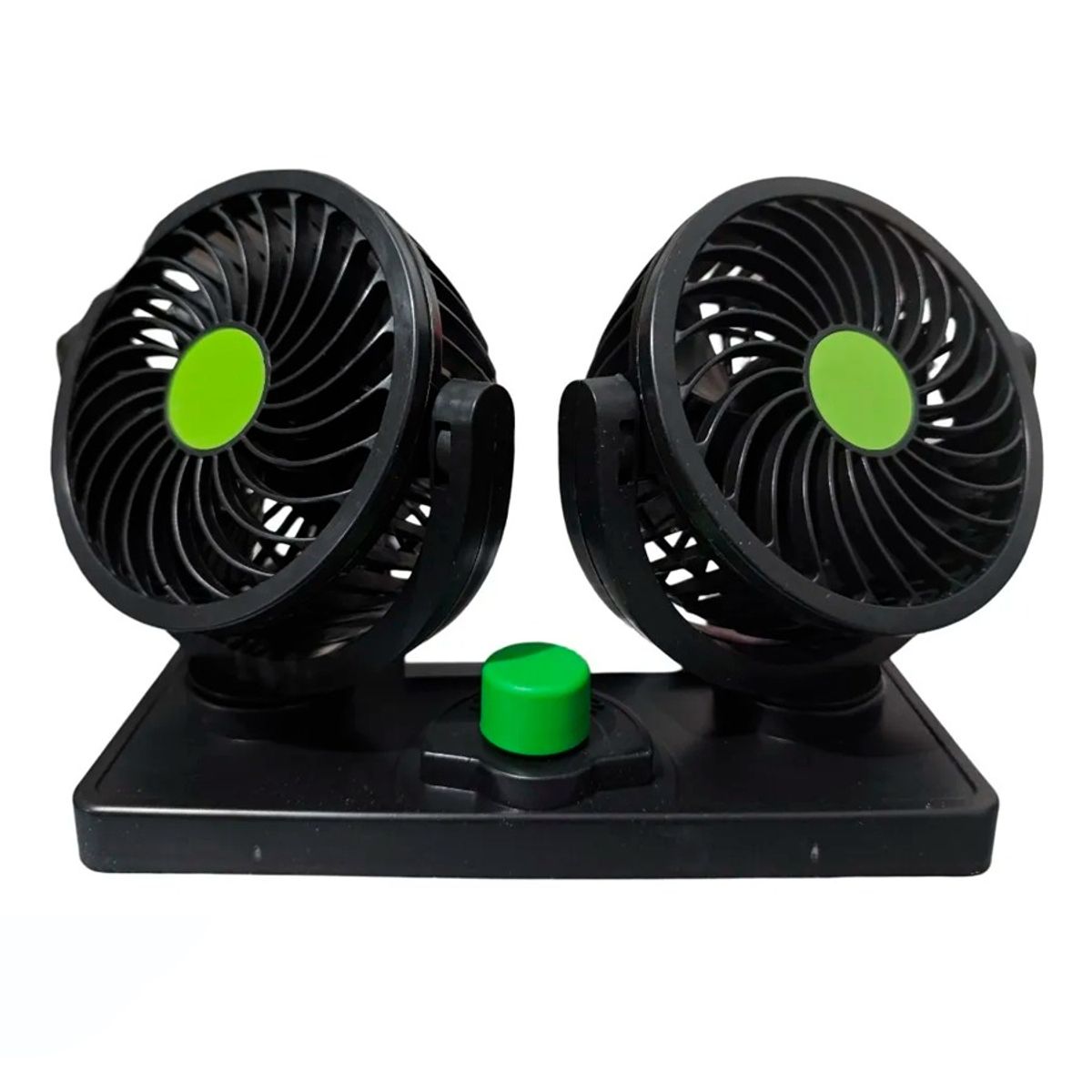 GENERICO - Ventilador Doble Para Coche Ajustables 360 Grados Usb