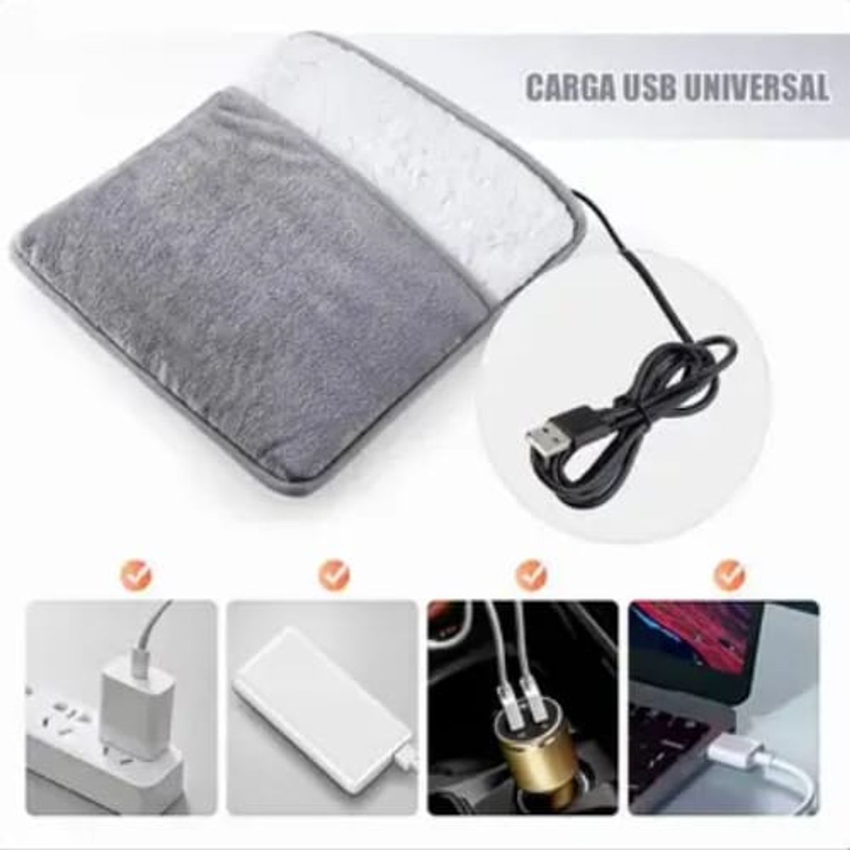 MOVI - CALIENTA PIES USB MULTIUSO PARA PIES ESPALDA PIERNAS