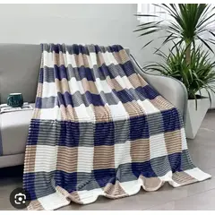 GENERICO - Manta Frazada Acanalada Suave 200 x 230 cm