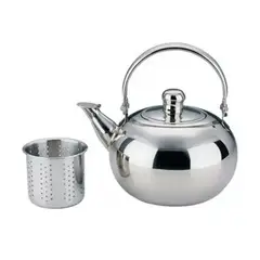 GENERICO - Tetera Con Colador De Acero Inoxidable 14 cm