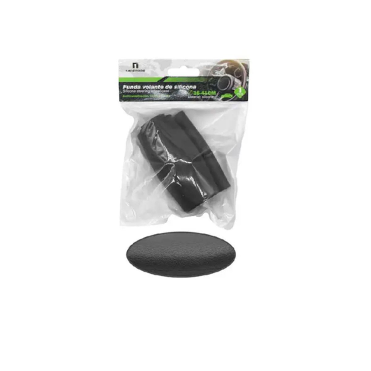 GENERICO - FUNDA PARA VOLANTE DE SILICONA UNIVERSAL ANTIDESLIZANTE Y LAVABLE 36-41CM