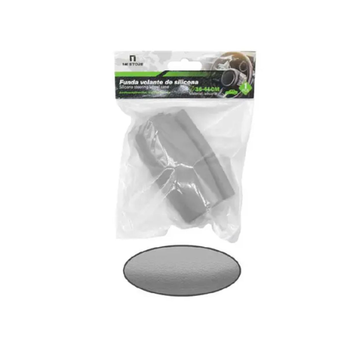 GENERICO - FUNDA PARA VOLANTE DE SILICONA UNIVERSAL ANTIDESLIZANTE Y LAVABLE 36-41CM