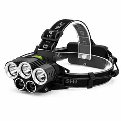 GENERICO - Linterna Cabeza Led Recargable 5 Luces Alta Potencia