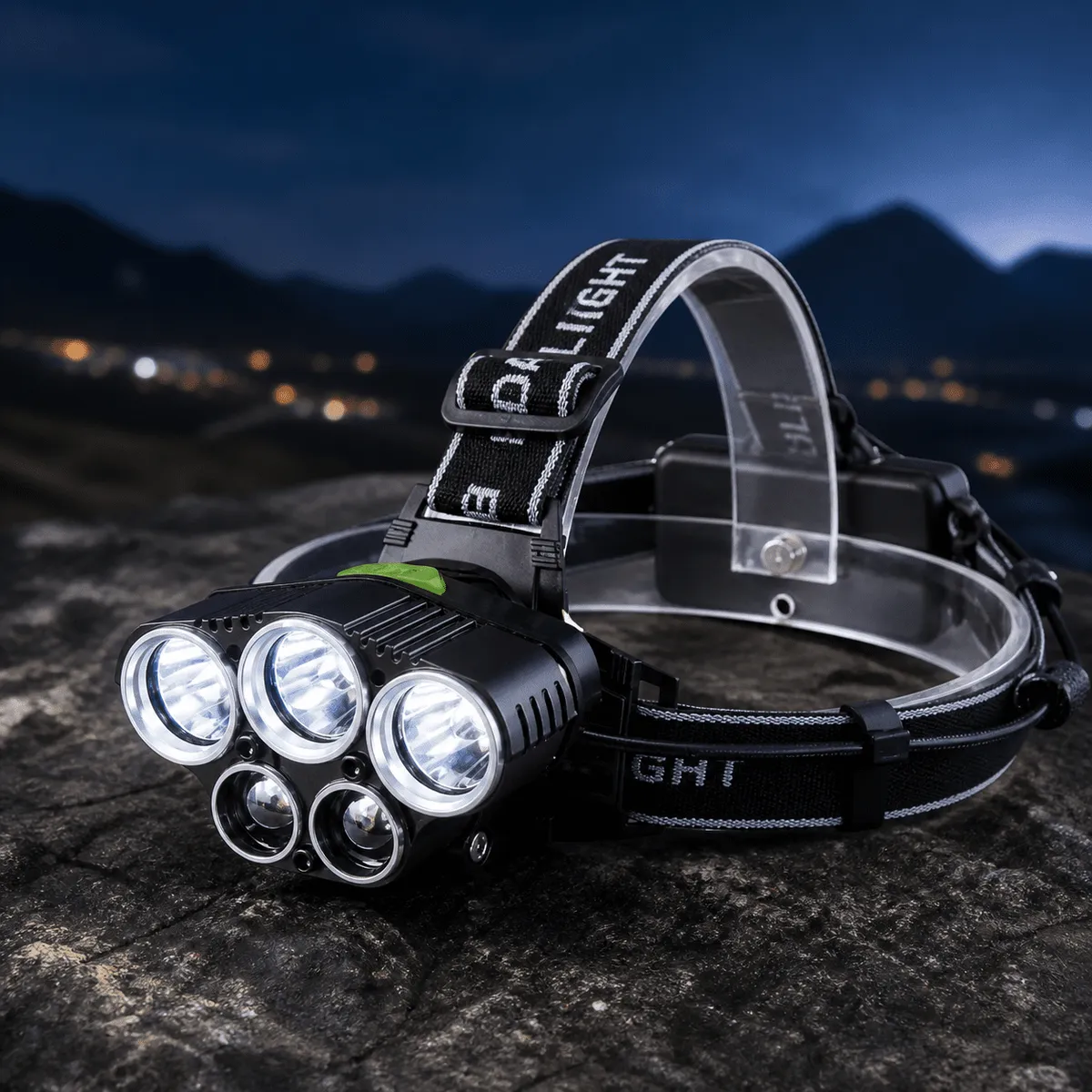 GENERICO - Linterna Cabeza Led Recargable 5 Luces Alta Potencia