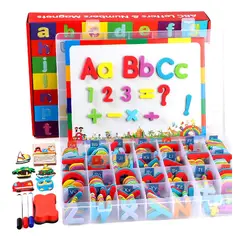 GENERICO - Juego Letras Y Numeros Magneticos Con Tablero Y Accesorios 253pcs