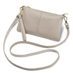 ITERLEVE - Cartera Bandolera Para Mujer De Cuero Pequeña Rectangular