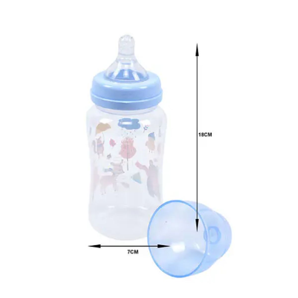 GENERICO - MAMADERA DE PLASTICO COLOR ALEATORIO 18CM