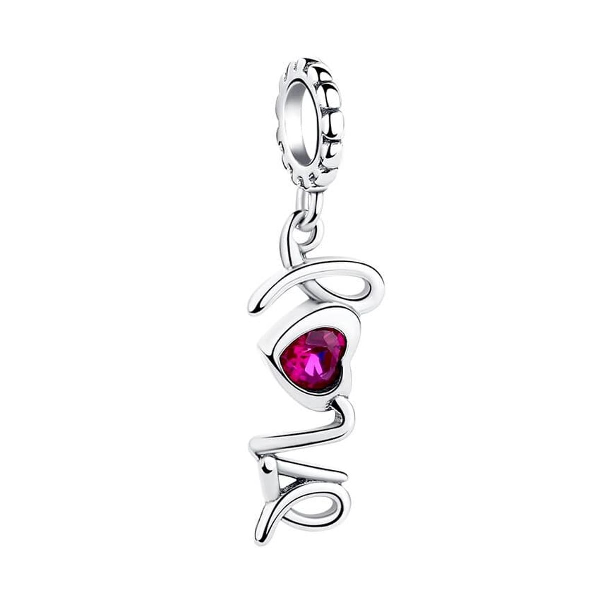 TODOJOYAS - Charm Dije Plata 925 Love Corazon