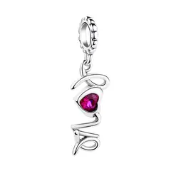TODOJOYAS - Charm Dije Plata 925 Love Corazon