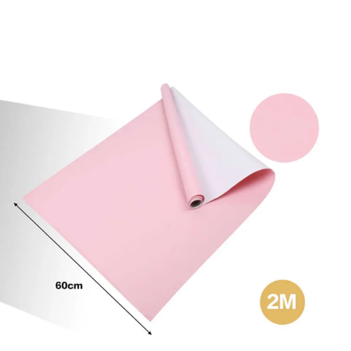 GENERICO - Papel Adhesivo Impermeable 2m x 60cm - Ideal Cocina y Baño