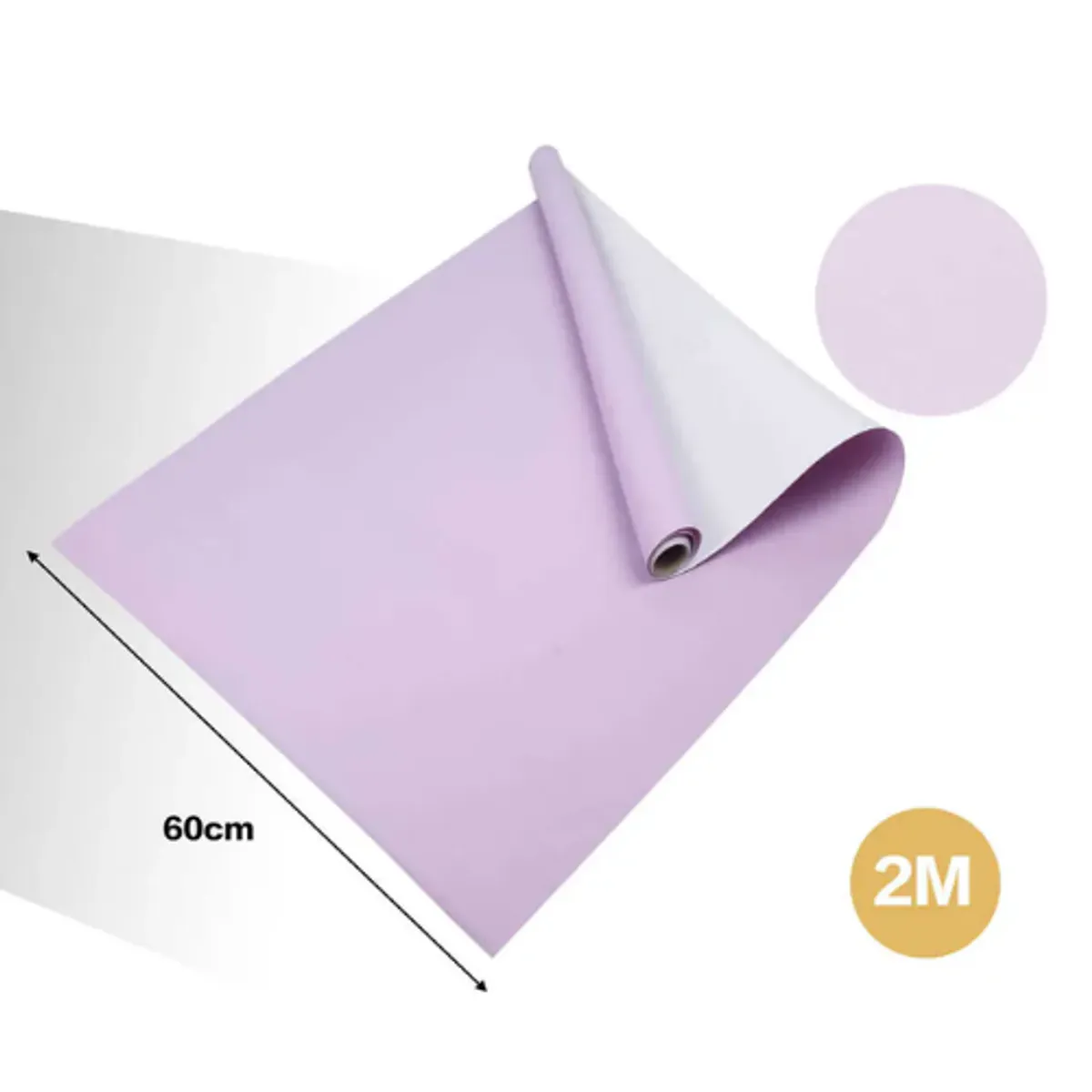 GENERICO - Papel Adhesivo Impermeable 2m x 60cm - Ideal Cocina y Baño