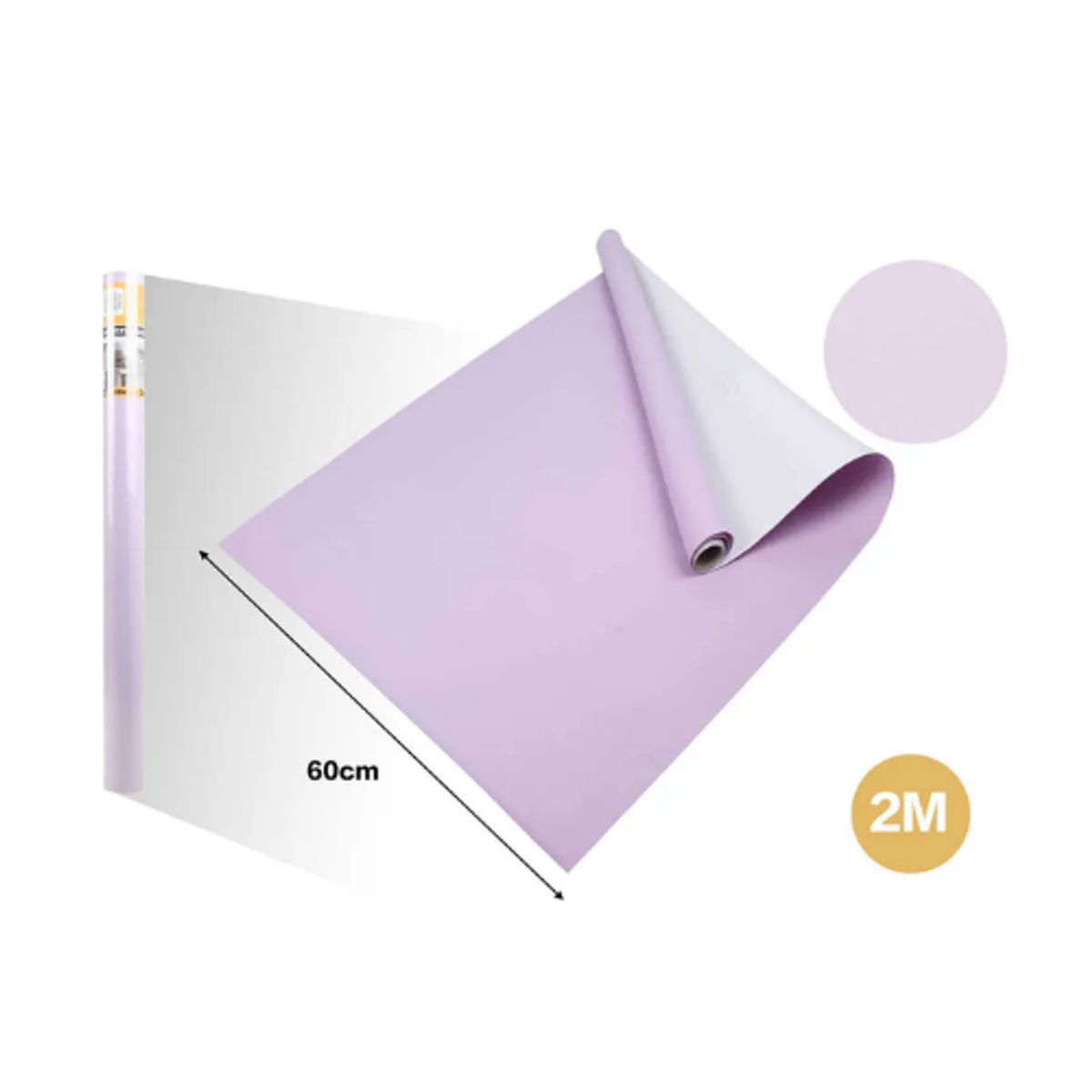 GENERICO - Papel Adhesivo Impermeable 2m x 60cm - Ideal Cocina y Baño