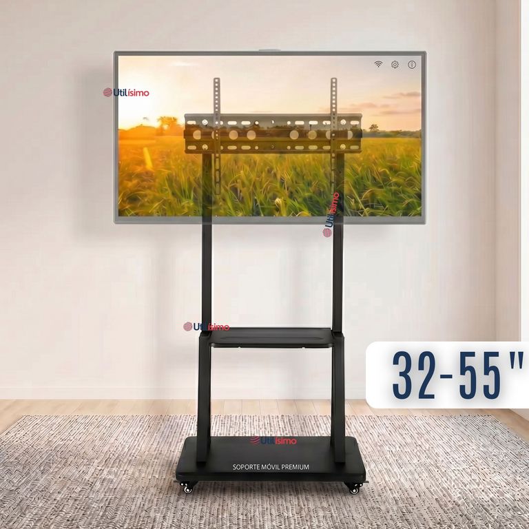 LINE Soporte Base TV Móvil Con Ruedas 32¨ a 55´pulgadas 55kg Soporte Portátil 32¨40¨42¨ 43¨ 49¨ 50¨ 55¨