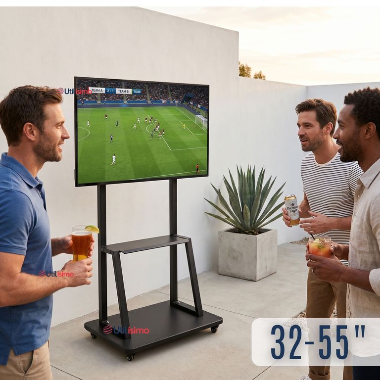 LINE Soporte Base TV Móvil Con Ruedas 32 a 55 pulgadas 55kg Soporte Portátil 32¨40¨42¨ 43¨ 49¨ 50¨ 55¨