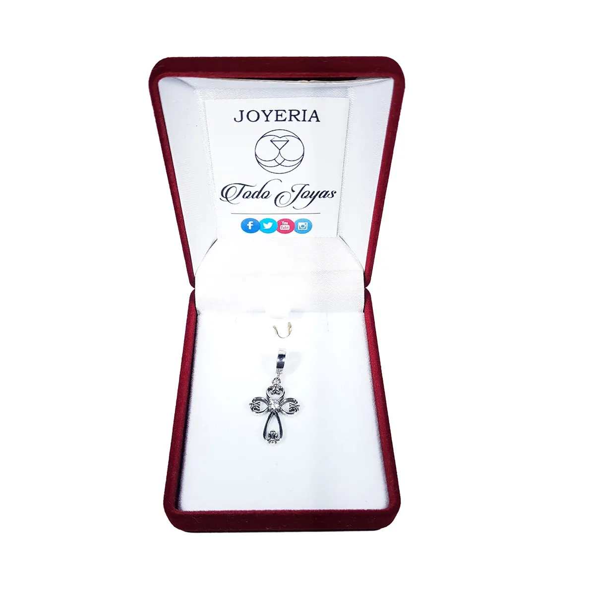 TODOJOYAS - Charm Dije Plata 925 Cruz Elegante