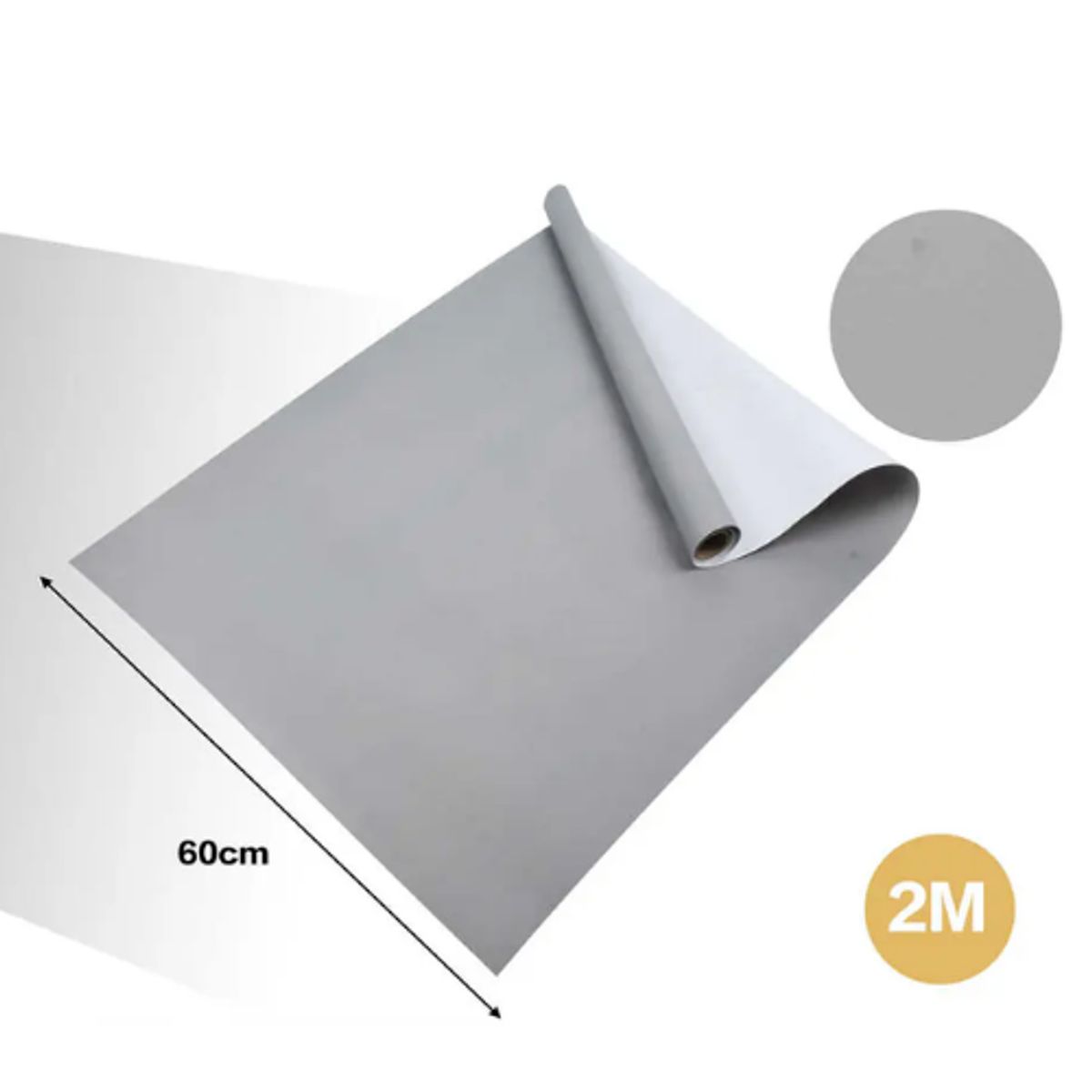 GENERICO - Papel Adhesivo Impermeable 2m x 60cm - Ideal Cocina y Baño