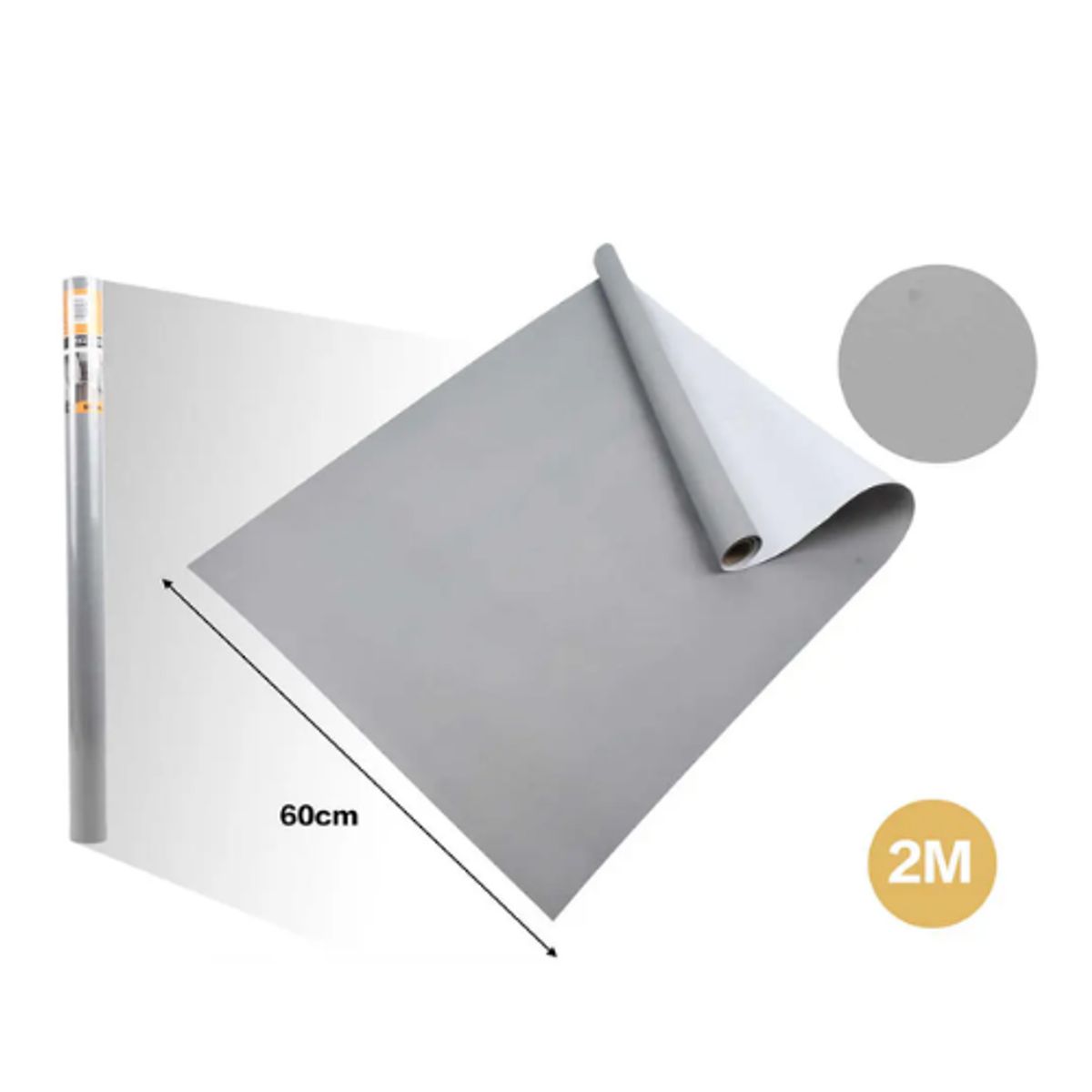 GENERICO - Papel Adhesivo Impermeable 2m x 60cm - Ideal Cocina y Baño