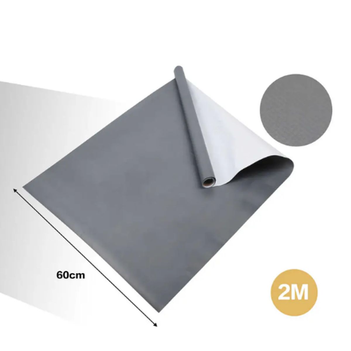GENERICO - Papel Adhesivo Impermeable 2m x 60cm - Ideal Cocina y Baño